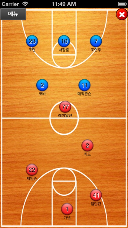 Basketball Board - Manage tactics