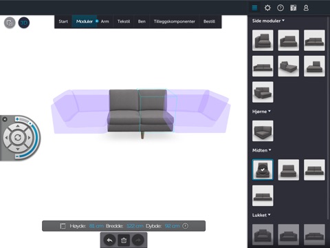 Nordic Sofa Builder screenshot 2