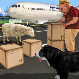 Sheep Run Dog Simulator 3D: Farm Lamb and Wool Transport through Transporter truck and Airplane