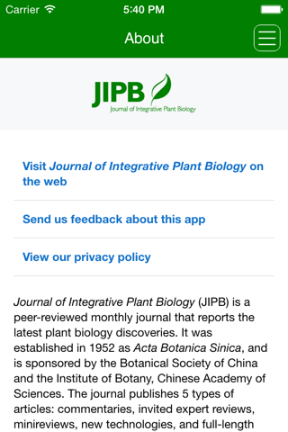 Journal of Integrative Plant Biology screenshot 4