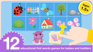 Baby First Words. Matching Educational Puzzle Games for Toddlers and Preschool Kids by Abby Monkey® Learning Clubhouse Screenshot 1