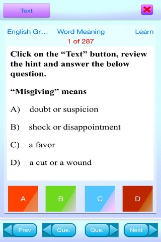 QVprep English Grade 4 screenshot 4