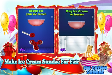 Sundae Frozen Treats - Ice Cream Food Maker Free screenshot 3