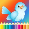 Bird Coloring Book for Kids - Children Drawing free games