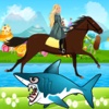 Shark Attack Princess Horse