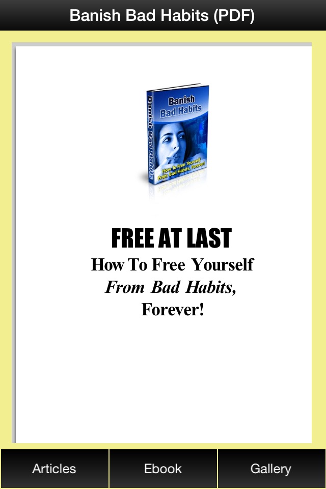 Bad Habits Free Guide - How to Free Yourself From Bad Habits Forever ! screenshot 3