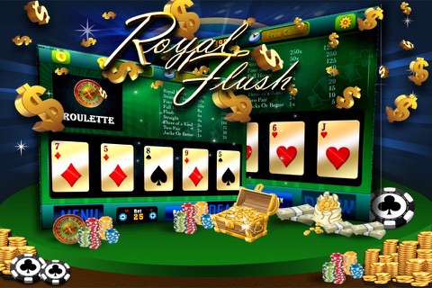 777 Royal Flush - FREE Classic Vegas Style Video Poker screenshot 2