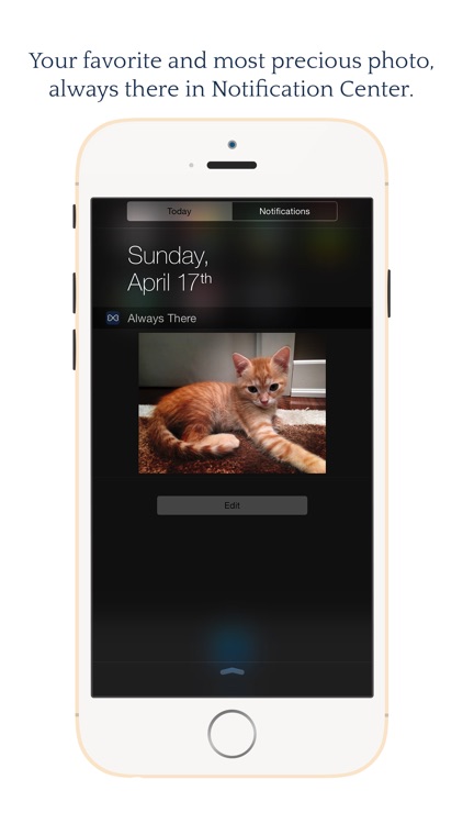 Always There - Your most precious photo in a Notification Center widget