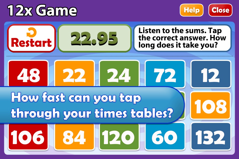 Math Songs: Times Tables 7x - 12x screenshot 4