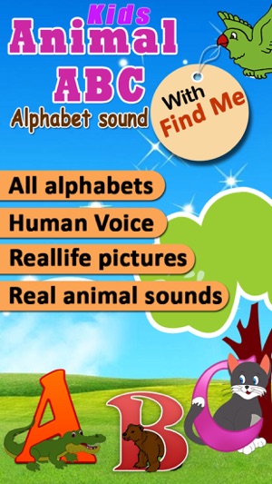 Animal alphabet for kids, Learn Alphabets with animal sounds(圖1)-速報App