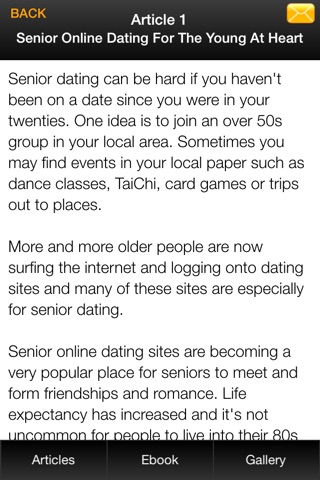 Online Senior Dating Guide - Learn How to Find Your Soulmate Now screenshot 2