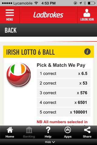 Ladbrokes Lottos - Bet on Irish Lottery, 49s, Spanish Lotto, New York Lottery and much more! screenshot 2