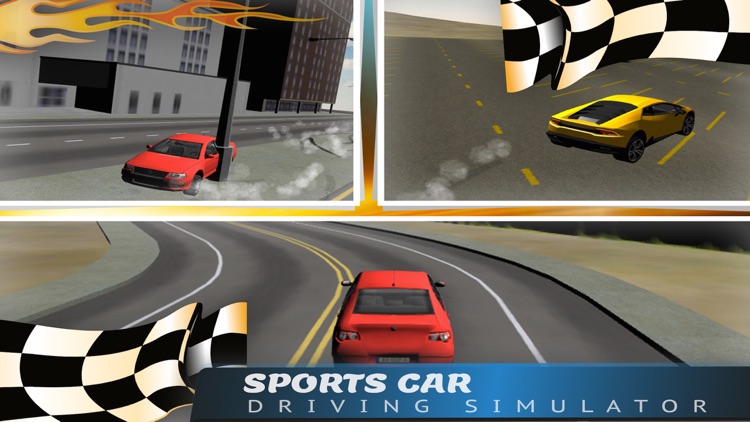 Sports Car Driving Simulator - Realistic 3D Driving Test Sim Games screenshot-4