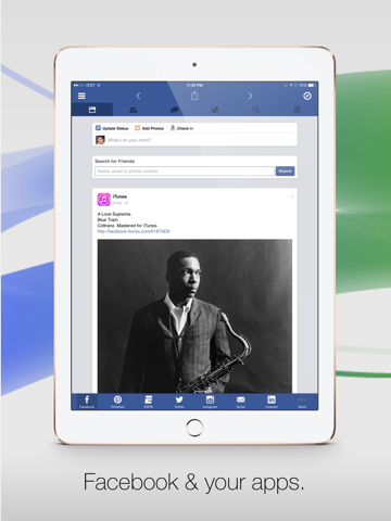 Facely HD para Facebook + navegador de apps sociales iPad Capturas de pantalla