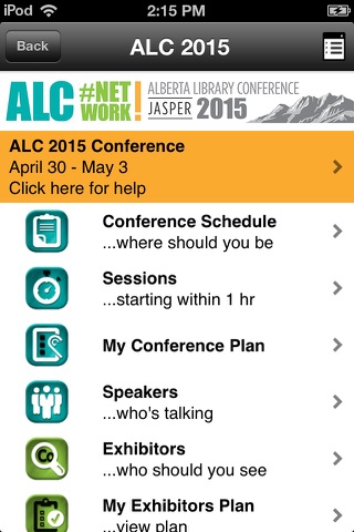 Alberta Library Conference 2015 screenshot 2