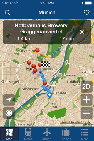 Munich Offline Map - City Metro Airport screenshot 2