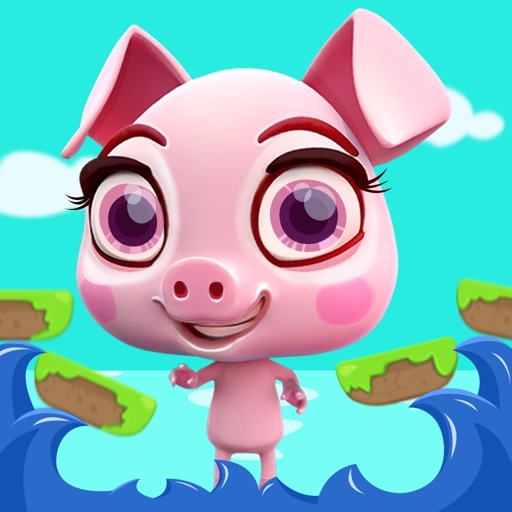 Crazy Piglet Jumping - Clumsy Piggy Running through the Forest icon