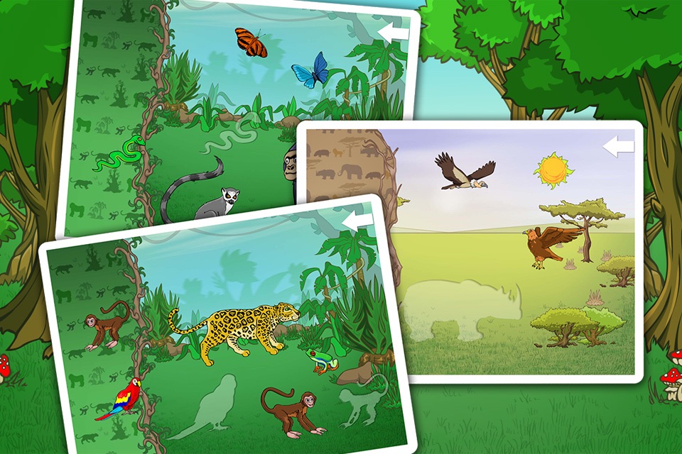 Wild animals in the forest, the jungle and the savannah screenshot 3