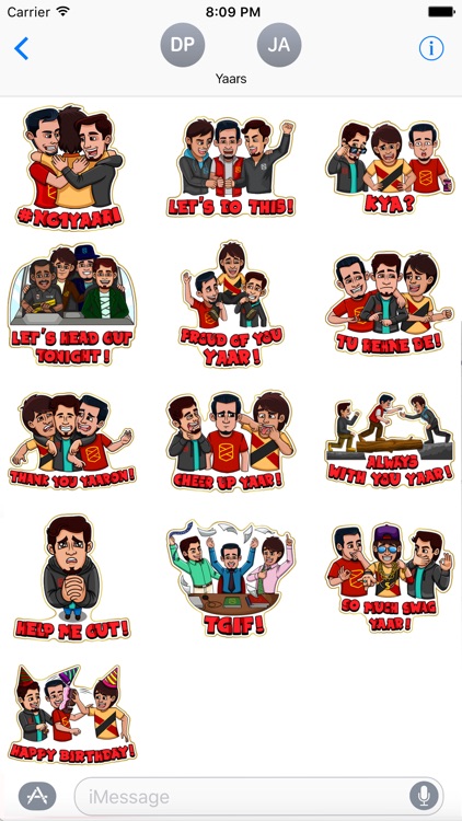 #No1Yaari Stickers