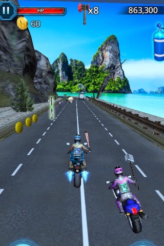 3D Motocross Racing in Bike Car Traffic Road Free screenshot 2