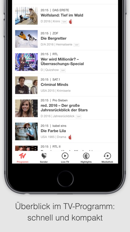 TV SPIELFILM - TV Programm mit Live TV