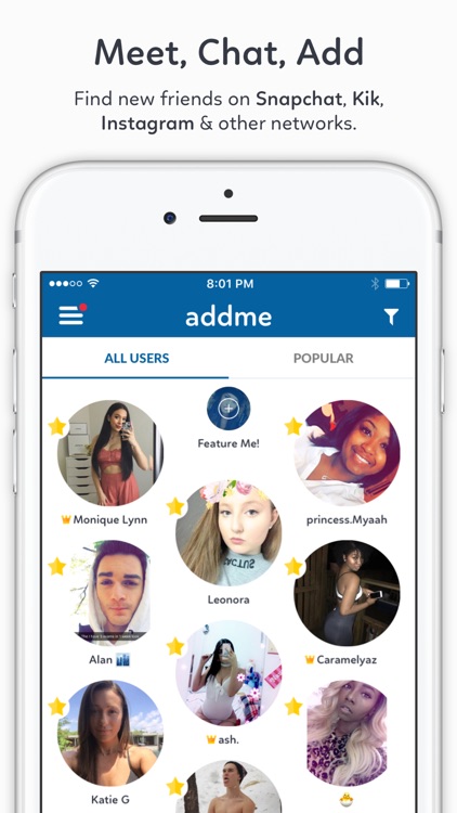 AddMe - Find Snapchat Friends & Kik Usernames App