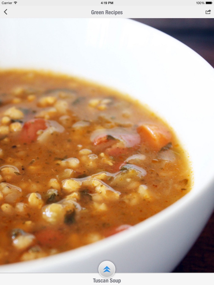 Green Recipes - Salads, Soup, Pasta etc.