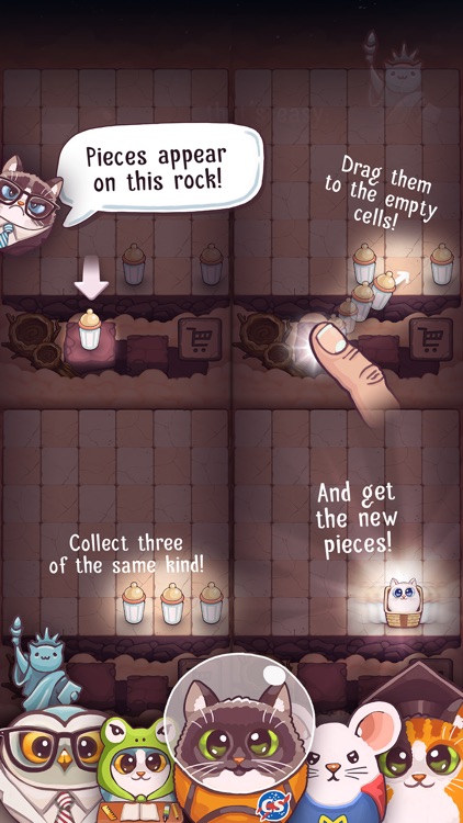 Catomic Match 3: Space Cats and Atomic Owls Puzzle screenshot-4