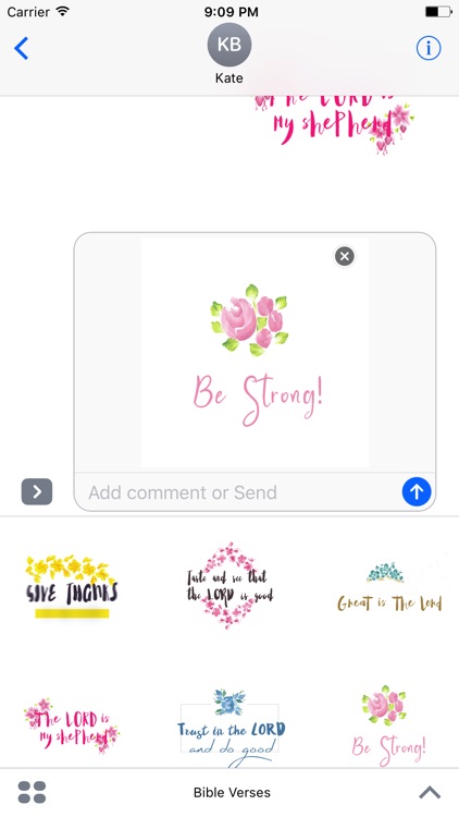 Watercolor Flower Bible Verses Animated Sticker