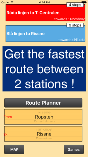 Stockholm Metro - map and route planner