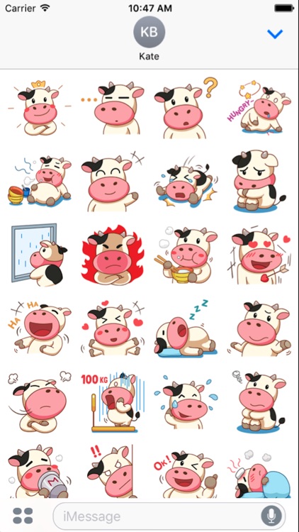 Momo Cow Sticker