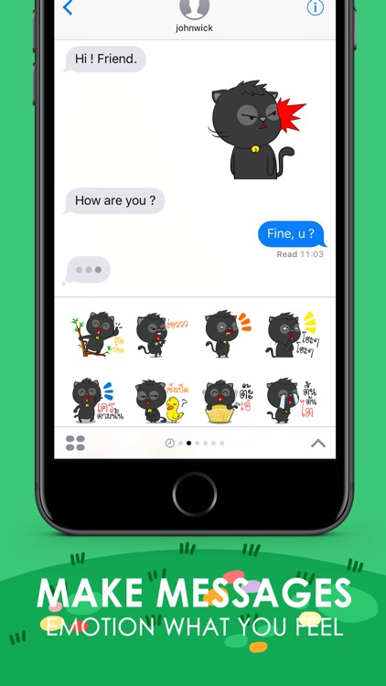 Meow Dam Stickers & Emoji Keyboard By ChatStick