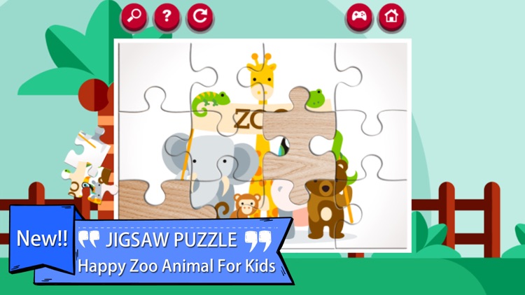 Lively Zoo Animals Jigsaw Puzzle Games screenshot-3