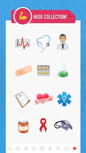 Doctormoji - emoji keyboard sticker for doctor(圖2)-速報App