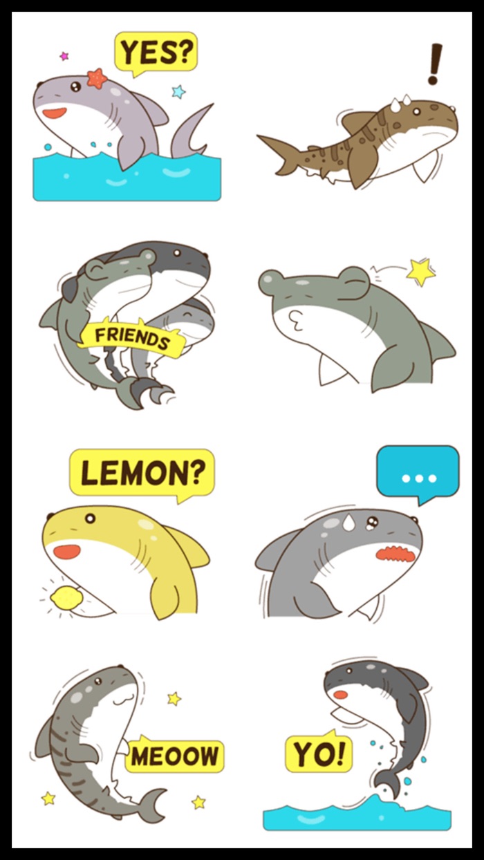 Shark Friends Stickers