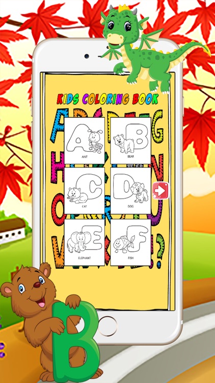 ABC Cartoon Coloring Learning Games