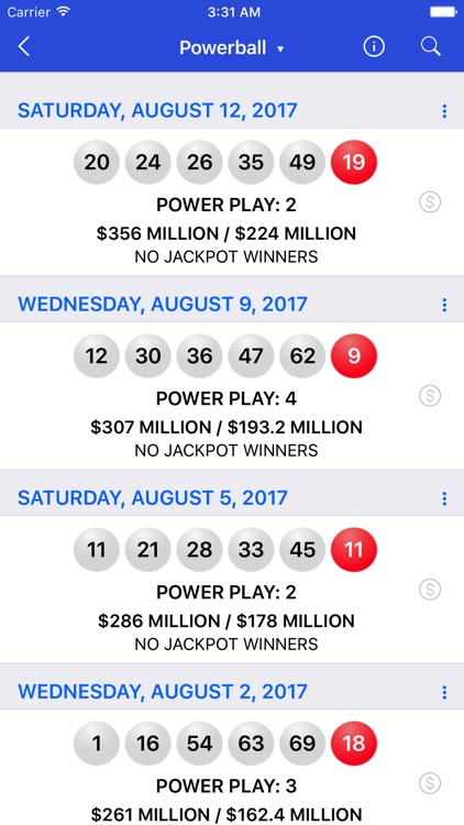 Lotto Results - Mega Millions Powerball Lottery screenshot-3