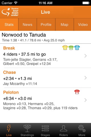 Santos Tour Down Under Tracker screenshot 4