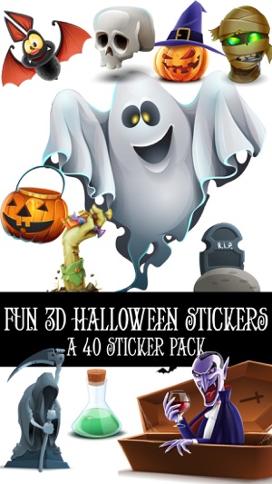 Fun 3D Halloween Sticker Pack(圖1)-速報App