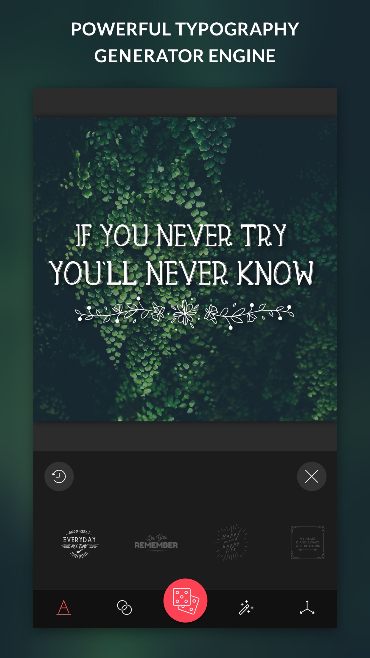 Screenshot do app TypiMage - Typography Editor