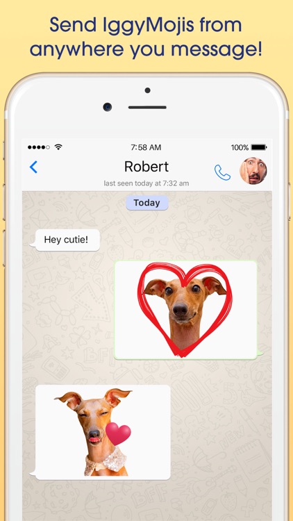 IggyMoji - Italian Greyhound dog emojis, stickers