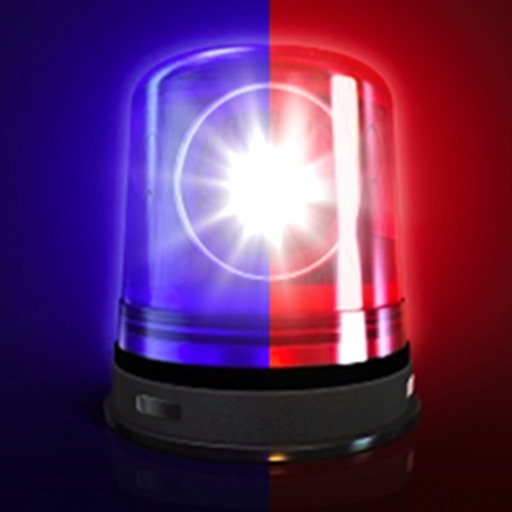 Police lights and sirens joke icon