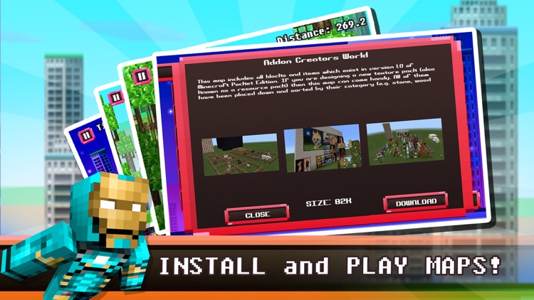 MineSwing: Hero Game & Skins Maps for MineCraft PE