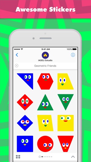 Geometric Friends stickers by IAOEU(圖1)-速報App