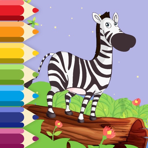 Zebra Coloring Page Game For Kids Edition iOS App