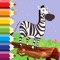 Zebra Coloring Page Game For Kids Edition