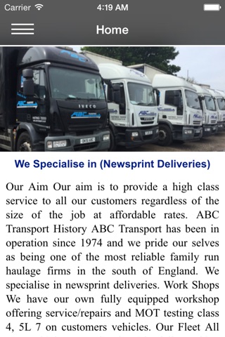 ABC Transport Sussex screenshot 2