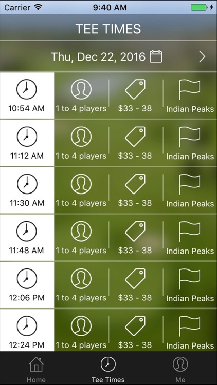 Indian Peaks Golf Tee Times