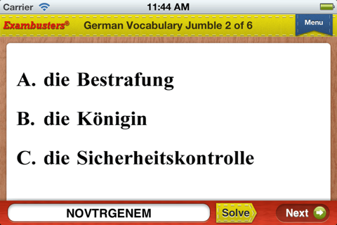 CLEP German Prep Flashcards Exambusters screenshot 4