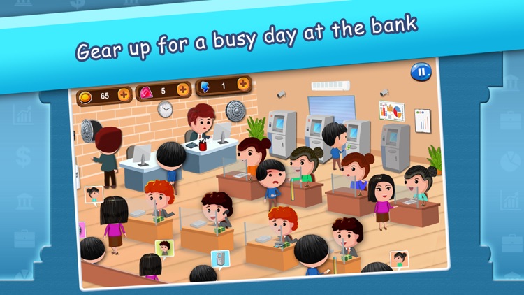 Kids City Bank Job Simulator: Cash Management Game